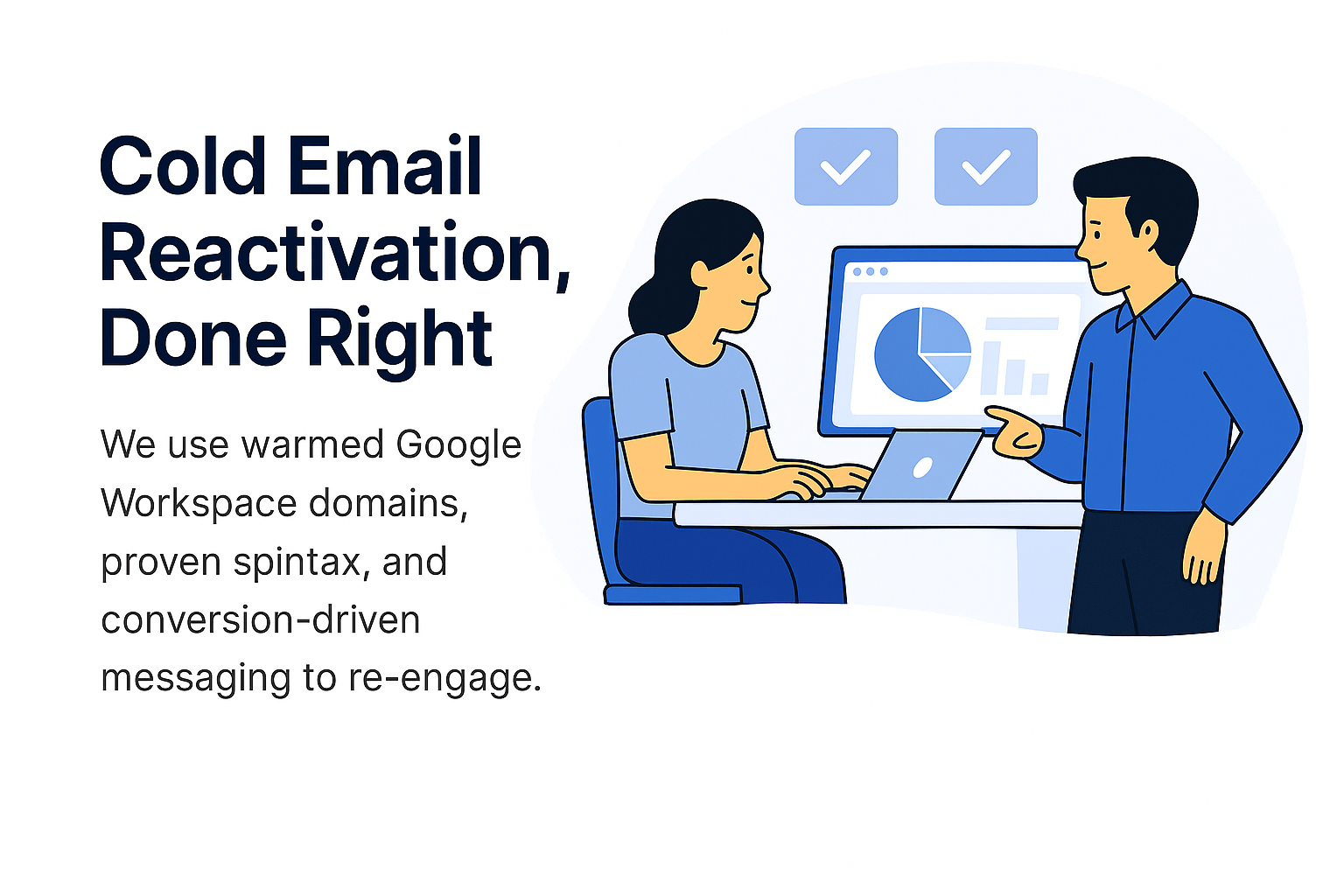Email strategy dashboard with conversion charts